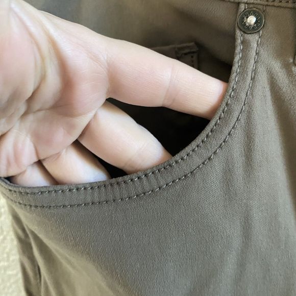 Prana Pants Mens 34 X27 Brown Brion II Slim Fit Hiking Stretch Flat Front Hemmed - Picture 4 of 13